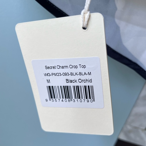 Peppermayo Exclusive - Secret Charm Crop Top - Black Orchid - Picture 7 of 7